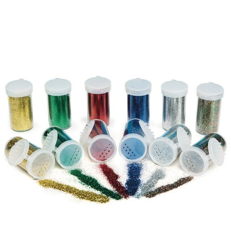 UPC: 0840614134575 | S&S Worldwide Color Splash! Glitter Assortment  2 Each of 6 Brilliant Colors  3/4-oz Jars w/ Shaker Top  For Kids  Adults  Arts & Crafts  School  Holiday  Non-Tarnishing  Non-Toxic  Set of 12