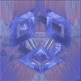 thumbnail image 1 of Ahgly Company Machine Washable Indoor Square Transitional Light Slate Blue Area Rugs, 7' Square, 1 of 7