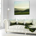 thumbnail image 2 of Designart Superb Green Hills in the Fog - Landscape Printed Throw Pillow - 18x18, 2 of 4