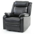 thumbnail image 4 of Ward Black Reclining Accent Chair with Pillow Top Arm, 4 of 5