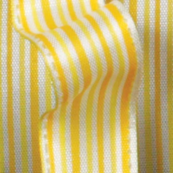 The Ribbon People Yellow and White Thin Striped Wired Craft Ribbon 0.5" x 60 Yards