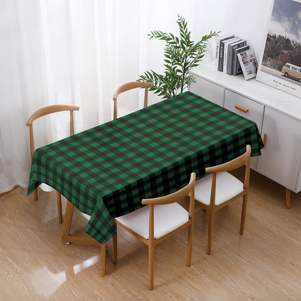 rustic plaid tablecloth