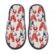 thumbnail image 1 of Fotbe Roosters Pantuflas Peludas para Mujer con Estampado, Zapatillas de Peluche, Zapatos de Invierno para Casa, Uso Interior y Exterior-Medium, 1 of 8