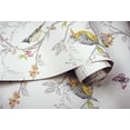 thumbnail image 2 of Holden Decor Phoebe Bird Trail White Non-Pasted Wallpaper (Covers 56 sq. ft), 2 of 6