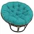 thumbnail image 3 of Blazing Needles Coussin de Papasan d'Extérieur en Polyester Filé Uni, 52 Pouces, Bleu Aqua, 3 of 3
