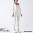 thumbnail image 3 of Traje de yoga de una pieza sin costuras, pantalones de manga larga, traje deportivo de fitness de otoño e invierno, traje de cuerpo de levantamiento de cadera y abdomen con alta elasticidad, 3 of 5