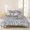 Gray, variant on 3 Pieces King Quilt Set,Farm Black Leaves Sketch on Burlap Soft Bedding Sets with 1 Quilt & 2 Pillow Shams,Rustic Live Quote Foliage Summer Bedspread Lightweight Coverlet Comforter for All Season