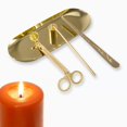 thumbnail image 4 of ziyahi 4 - 1 Stainless Steel Wick Snuffer Tool Accessory Set Extinguish Candle Trimmer Gold, 4 of 8