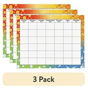 (3 pack) Trend, TEPT1170, Large Wipe-Off Blank Calendar Chart, 1 Each