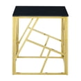 thumbnail image 5 of Hassch Modern Glass Coffee Table Living Room Center Table Accent Cocktail Table with Metal Frame in Polished Gold Finish, 5 of 9