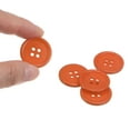 thumbnail image 4 of Uxcell 50Pcs 36L Sewing Buttons 7/8"(23mm) Resin Round Flat 4-Hole Craft Buttons for Sewing Clothing DIY, Orange, 4 of 5