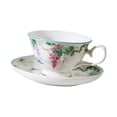 thumbnail image 4 of Taza de café, tazas para latte, diseño floral, fácil de limpiar, regalo de cumpleaños, adorno, taza y platillo de latte, tazas de té para el, 4 of 8