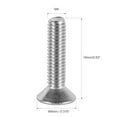 thumbnail image 4 of 50pcs High Quality Furniture Bolt Screw Silver 304 Stainless Steel M4 Machine Screws Knobs Screws Flat Round Head Phillips Drive Screws M4X25MM, 4 of 8