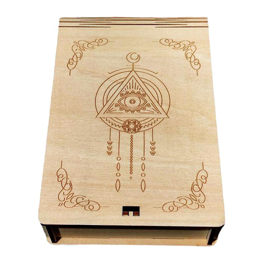 Famure Tarot Card Box-Wooden Storage Box Organizer Hand Carved for Jewelry  Trinket Herbs Gifts Home Decoration 18x11.5x4cm / 7.09x4.53x1.57inch -  Walmart.com