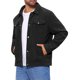 thumbnail image 4 of CHAQUETA DE TRUCKER DE CORDUROY PARA HOMBRE INSPIRADA EN CHIC, DE COLOR SÓLIDO, CON MANGAS LARGAS, BOTONES Y BOLSILLOS, TAMAÑO M, NEGRO, 4 of 5