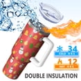 thumbnail image 5 of Christmas 40oz Tumbler– Stainless Steel Insulated Tumbler with Handle and Straw, Large Capacity Travel Cup for Hot & Cold Drinks, 5 of 7