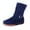 Blue, variant on IUJSOY Ankle Boots for Women Casual Comfort Flats Round Toe Trendy Ankel Strap Tassel High Top Boots