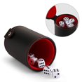 thumbnail image 2 of Juego de dados con 10 dados, dados profesionales de cuero sintético con tapa para jugar, Yahtzee, casino, Farkle, 2 of 5