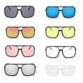 thumbnail image 2 of Optical Glasses Black Rimmed Spectacles Fashionable UV Protection Large-frame Clothing Accessories for Eyes Protection Black Rimmed Pink, 2 of 6