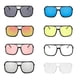 thumbnail image 5 of Sonducket Gafas ópticas Gafas con montura negra Protección de moda Accesorios de ropa de marco grande para protección de ojos Lentes Gris con borde negro, 5 of 6