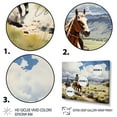 thumbnail image 3 of Designart "Life on the Ranch for the Cowboy" Cowboys Floater Framed Wall Decor, 3 of 7