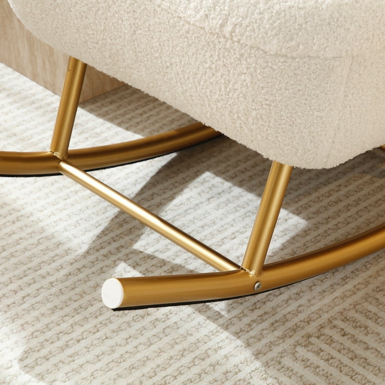 Gold rocking chair new arrivals