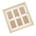 thumbnail image 1 of Wooden Collage Picture Frame, Wooden Mini Photo Frame Desktop Display Durable 3inch Multipurpose Easy To Install Hold 6pcs Photos  For Office, 1 of 8