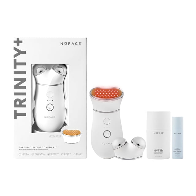Dispositivo facial NuFace TRINITY+ para terapia de luz roja LED