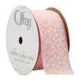 thumbnail image 7 of Offray Ribbon, Light Pink 1 1/2 inch Floral Satin Ribbon, 9 feet, 7 of 7