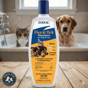 Zodiac Flea and Tick Shampoo for Dogs and Cats, 12 oz