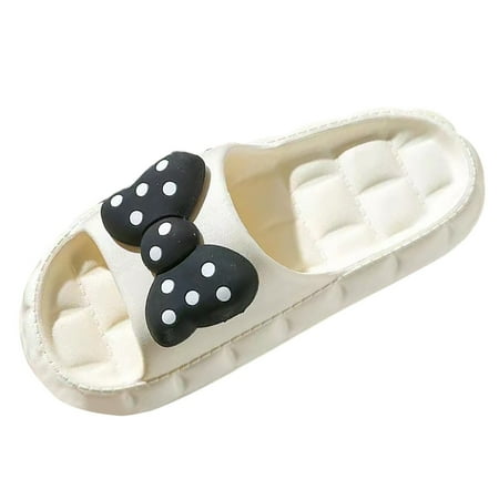 

Daznico Womens Sandals Four Seasons Cute Slippers Home Non Slip Fpir Season Cloth Cotton Colorful Slippers ( White 8 )