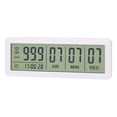 thumbnail image 3 of 10X Big Digital Countdown Days Timer Clock - 999 Days Count Down Clock Timer for Graduation Lab Kitchen (White), 3 of 9