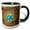 Black/White, variant on 3drose, Robin Bird Eggs, Backyard, Portland, Oregon, Usa - Us38 Mhe0019 - Michel Hersen, 15oz Two-tone Blue Mug