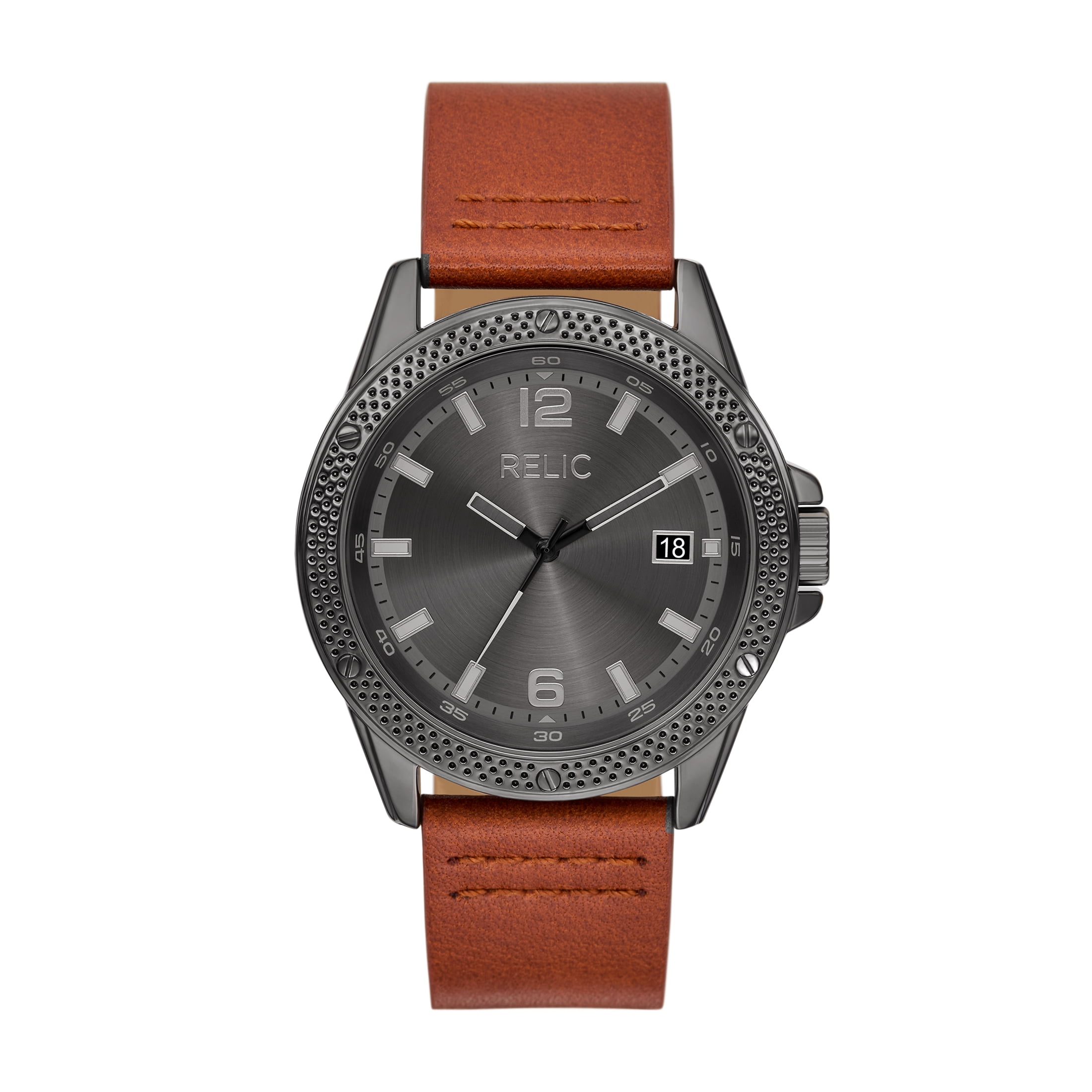 Relic by Fossil Men's Jaden Three-Hand, Date Silver-Tone Alloy