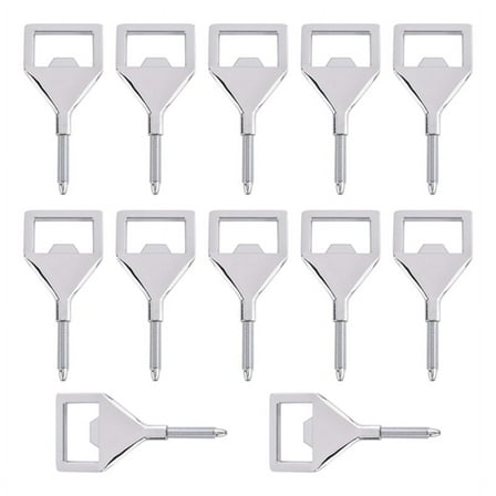 Metal Bottle Opener Blank Stainless Steel Flat Bottle Opener Inserts Kit Threaded Beer Opener Hardware fo