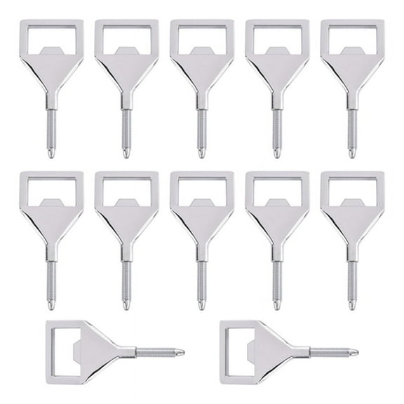 Metal Bottle Opener Blank Stainless Steel Flat Bottle Opener Inserts Kit Threaded Beer Opener Hardware fo