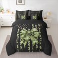 thumbnail image 2 of Homewish Camouflage Bow 7-Piece Twin Bedding Sets for Teens Boys Girls,USA Flag Bedding Comforter Set,Black Green Breathable Sheet Sets,Breathable Home Decor,Reversible, 2 of 8