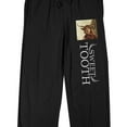 thumbnail image 2 of Sweet Tooth Logo and Character Silhouette Men's Black Graphic Sleep Pants-Small, 2 of 5
