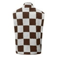 thumbnail image 5 of Cnbwig Womens Jackets Casual Coats Loose Square Checkered Zipper Cardigan Vest Warm Sleeveless Retro Coat Thick Winter Wear Coat Trendy Streetwear Outerwear A-Coffee L, 5 of 5