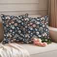 thumbnail image 2 of Coastal Shell Starfish Outdoor Waterproof Pillow Covers, Vintage Ocean Summer Seaside Decorative Square Throw Pillowcase Sofa Cushion Sham for Patio/Couch/Chair, 20"x20" 2 Pack, 2 of 8