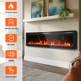 thumbnail image 4 of BREEZEHEAT 60 inch Electric Fireplace in-Wall Recessed and Wall Mounted Fireplace Heater,Linear Fireplace with Multicolor Flame,Timer,Low Noise,750/1500W,Remote Control, 4 of 9