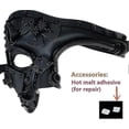 thumbnail image 4 of Cyberpunk mask Steampunk Metal Cyborg Venetian Mask, Masquerade Mask For Halloween Decoration Costume, 4 of 5