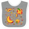thumbnail image 3 of Inktastic Peach Fruit Party Boys or Girls Baby Bib, 3 of 4