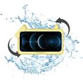 thumbnail image 1 of Shower Phone Holder Waterproof, Anti-Fog Touch Screen Shower Phone Case, 480 Rotation Wall Phone Mount Stand for Bathroom Batheub Kitchen Wall Mirror, Compatible with 4.7"-6.8"Phones (Yellow), 1 of 7