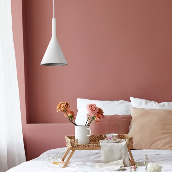 Signature Home Collection Lighted Ceiling Fixture with Canopy - 11.5" - White