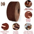 thumbnail image 3 of ELW 9-10 oz. 3.6-4mm Bourbon Brown Straps, Belts, Strips 1.25"x72" 3.2x183cm - Belt Grade Latigo Leather for Cowhide Heavy DIY Craft - Pet Collars, Blanks, Accessory, Jewelry, Key Chains, 3 of 9