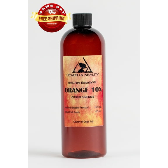 ORANGE 10X (10 FOLD) ESSENTIAL OIL ORGANIC AROMATHERAPY NATURAL 100% PURE 16 OZ