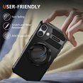 thumbnail image 3 of Dteck 360° Rotating Magnetic Stand Protective Case for iPhone 16 Plus,Shockproof TPU+PC Case Kickstand Back Cover for iPhone 16 Plus,Black, 3 of 8