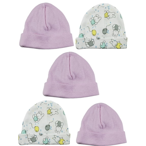 Bambini Girls Baby Cap (Pack of 5)
