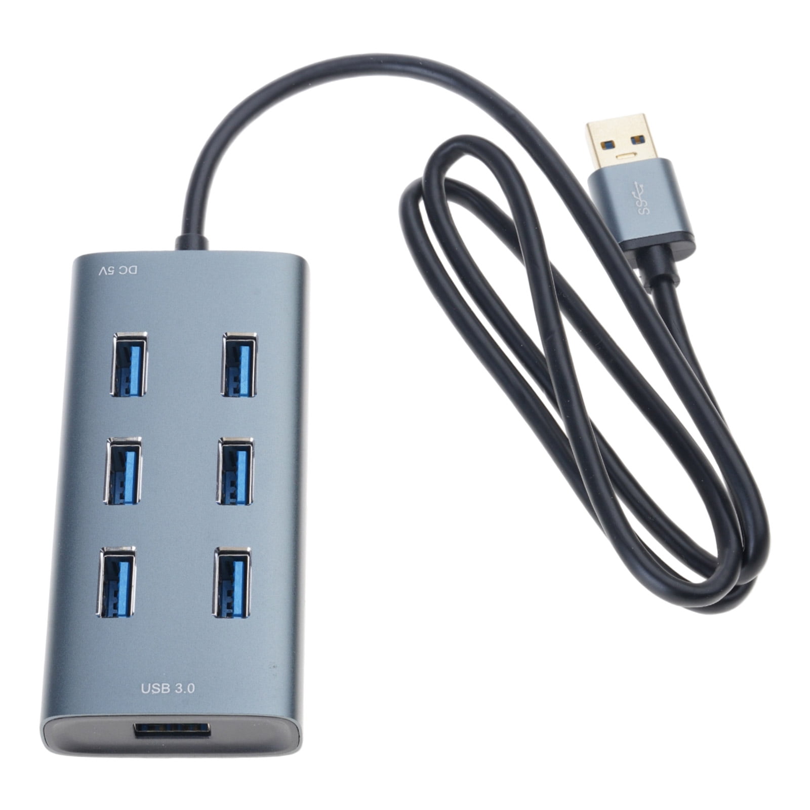 USB Hub Multi USB Splitter 7 Ports Multiple Expander No Driver Required Plug and for Play, for Laptop, for Windo